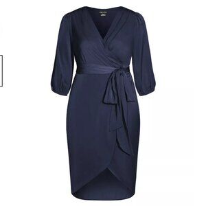 CITY CHIC Plus Size 16 Opulent Elbow Sleeve Dress - New condition Never Worn